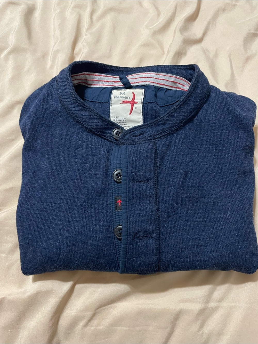 Relwen Men’s French Rib Henley